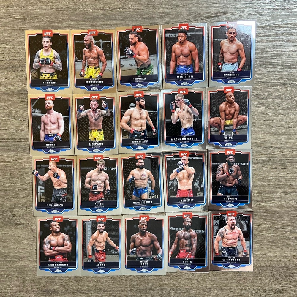 2025 Topps Chrome UFC (Lot of 20 Base Cards) - Various Fighters Vets NO ROOKIES